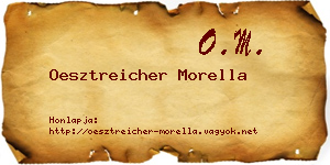 Oesztreicher Morella névjegykártya